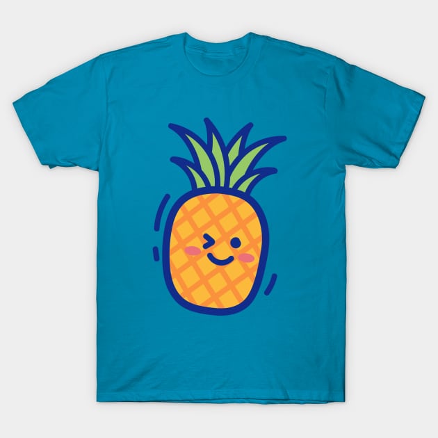 Cute Pineapple T-Shirt by yellowline